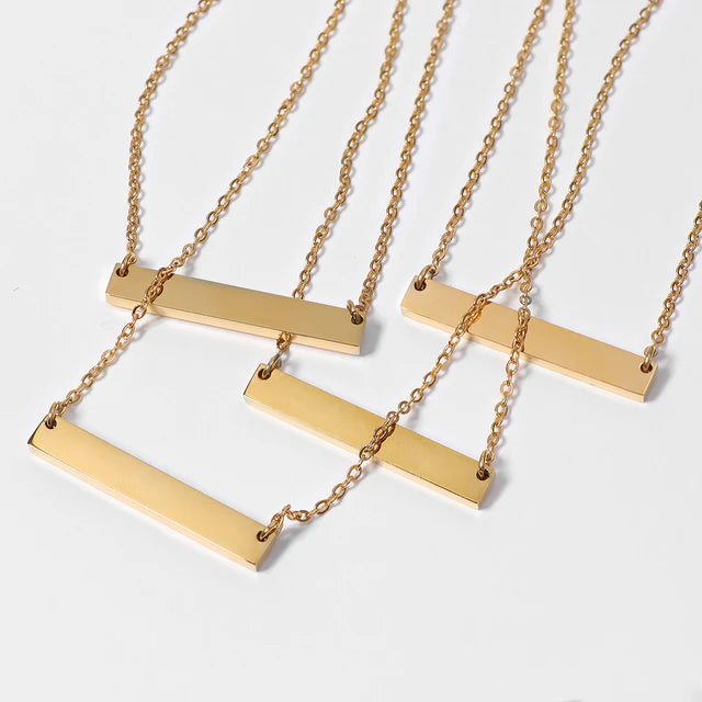 Polished Bar Necklace
