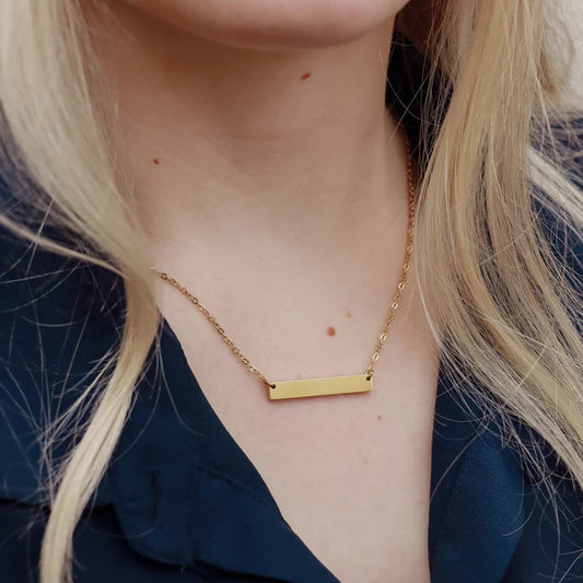 Polished Bar Necklace