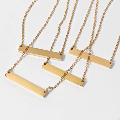Polished Bar Necklace